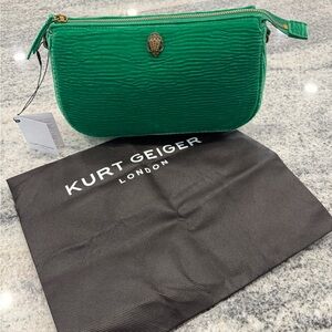 Kurt Geiger Green Velvet 2 Way Bag